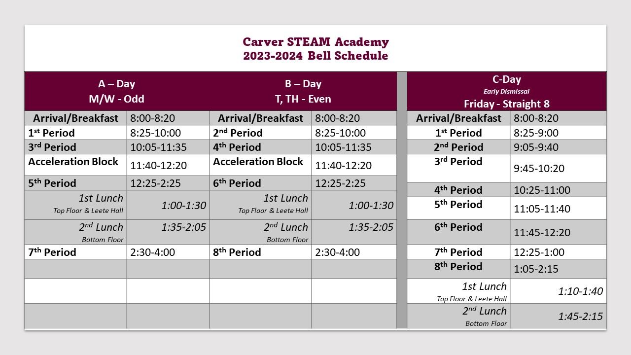 bell sched